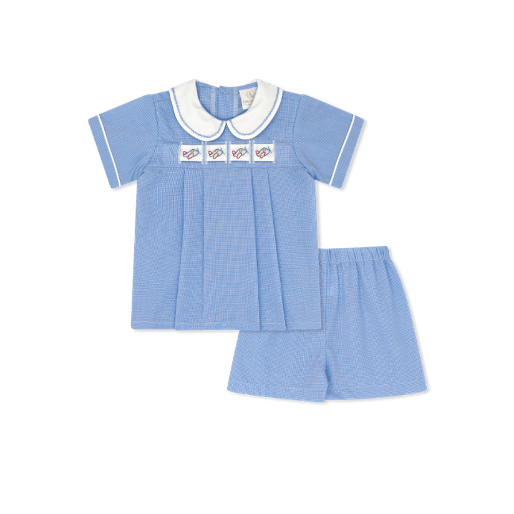 Noah Ribbon Short Set - River Royal