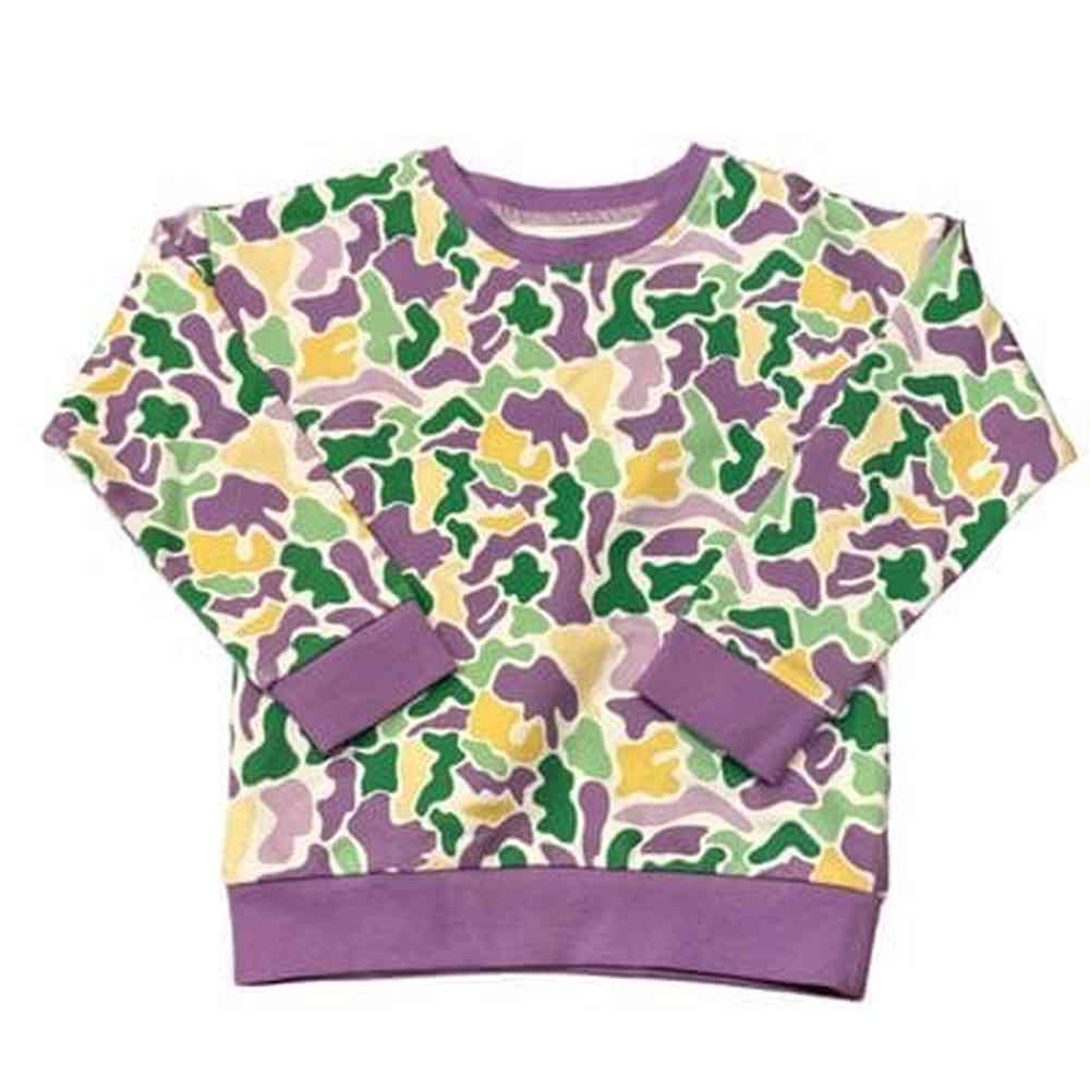 Mardi Gras Camo Sweatshirt