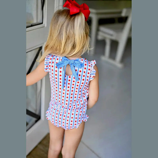 Monroe One Piece Swim Stars and Stripes