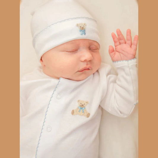 Baby Boy Teddy Hat - Blue