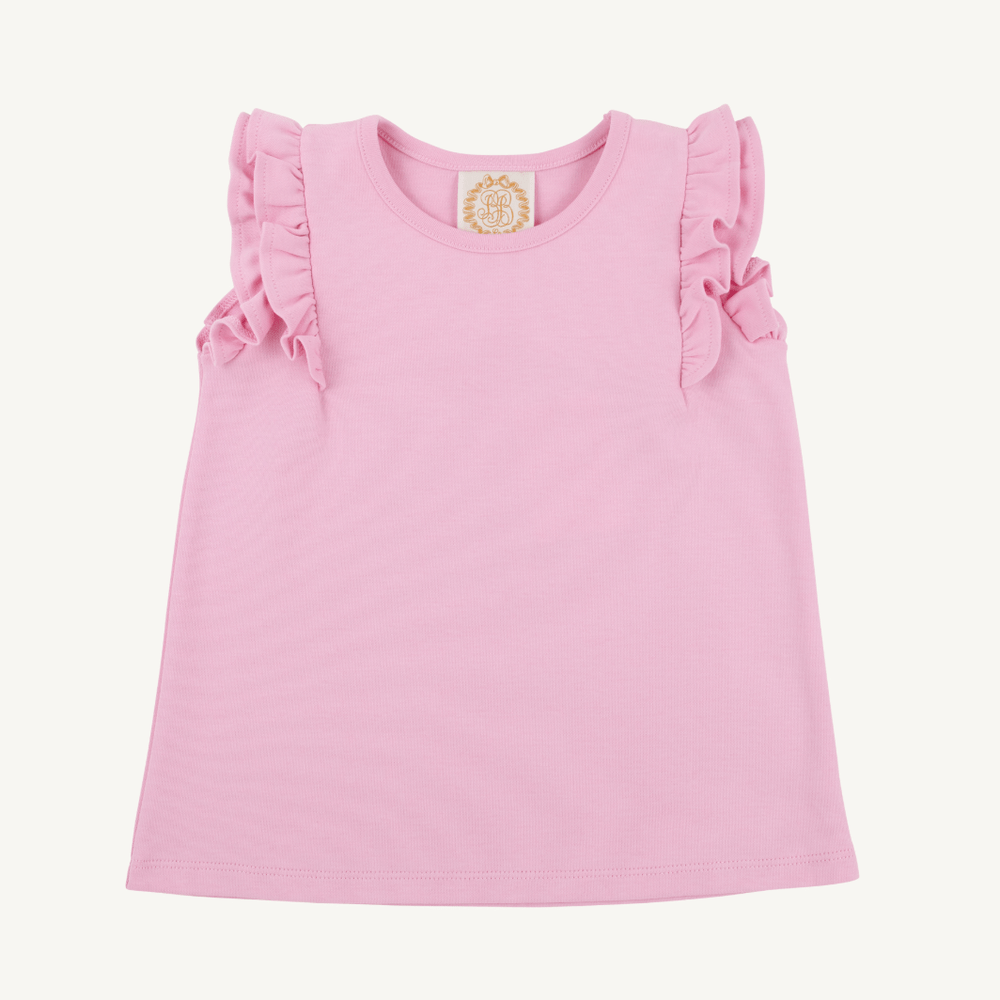 Ruehling Ruffle Top - Pier Party Pink