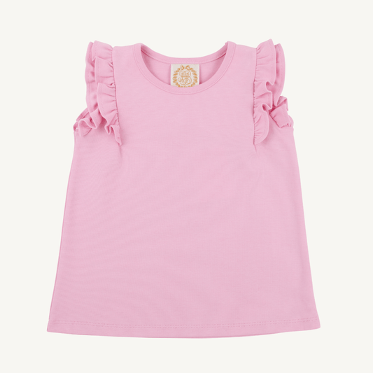 Ruehling Ruffle Top - Pier Party Pink