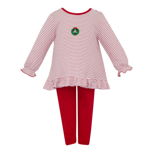 Crochet Legging Set - Wreath