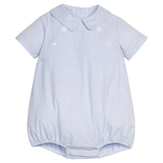 Walker Bubble - Light Blue Seersucker Gingham