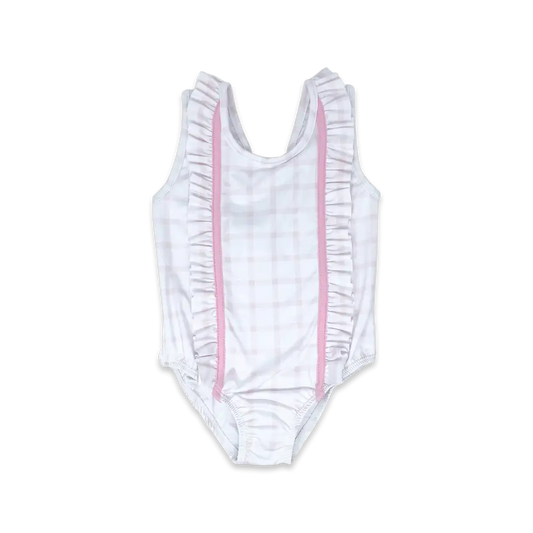 Pink Windowpane Swim