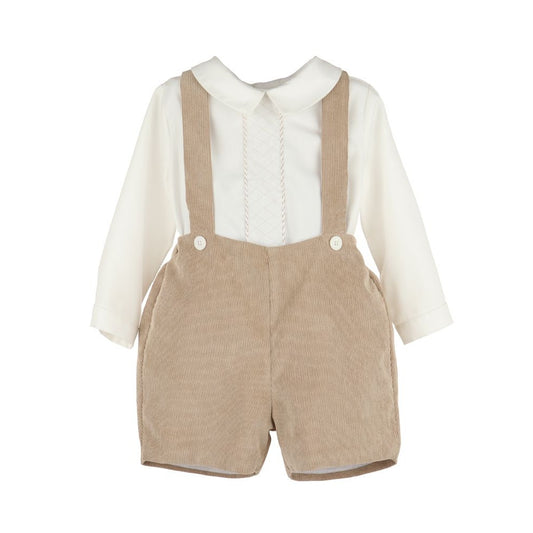 Winterberry Cord Boy Set, Beige