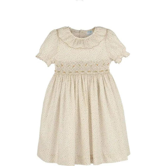 Forest Fairy Smock Dress - Yellow